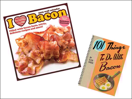 Bensa Giveaway of 2015 bacon calendar and bacon cookbook
