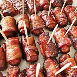 Bacon Wrapped Little Smokies appetizer